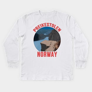 Preikestolen Norway Kids Long Sleeve T-Shirt